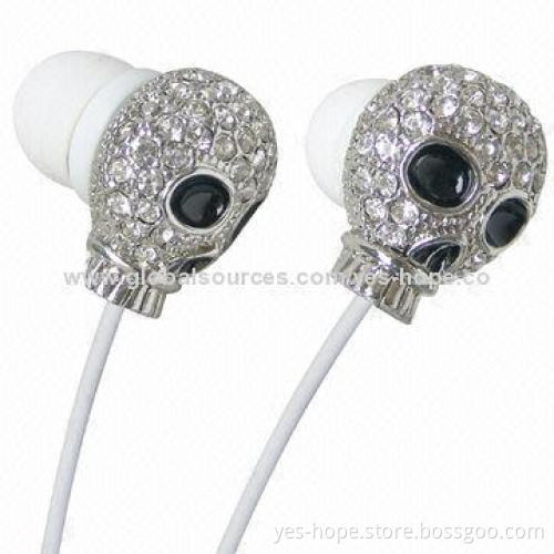 In-ear Style Wired Metal Earphones with Mic, 20Hz-20kHz Frequency Range